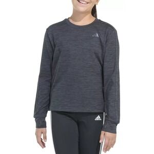 adidas Girls' Size L - Long Sleeve Mélange Training Tee